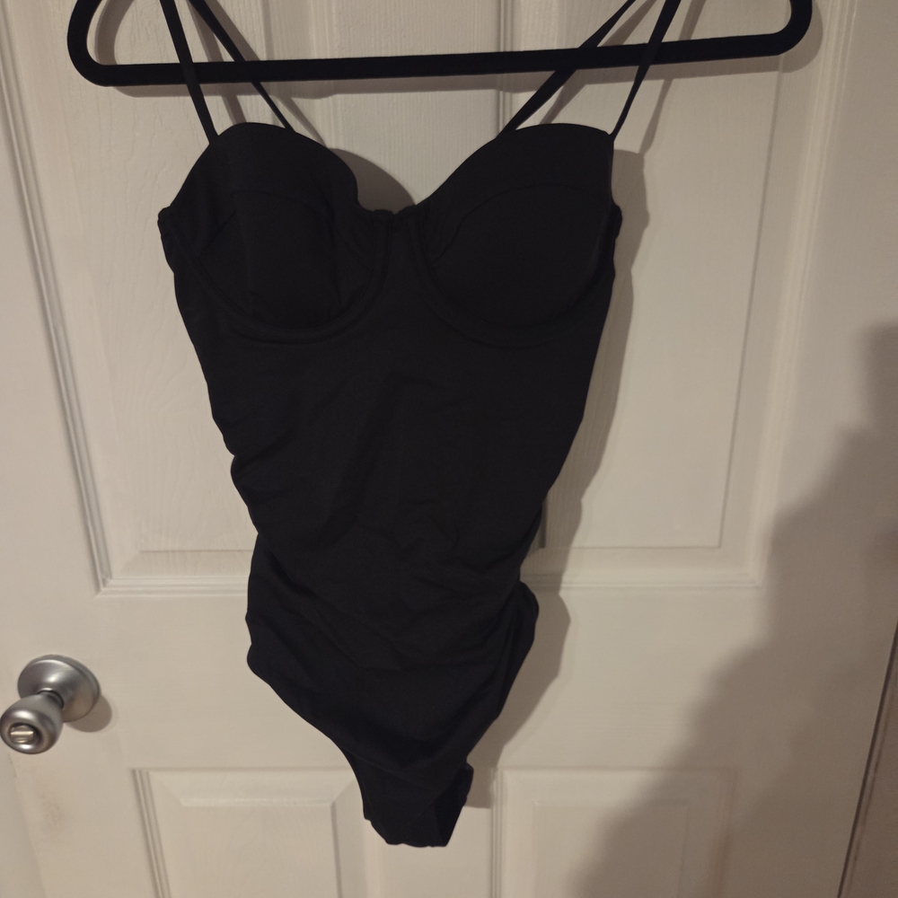 Black One-Piece Swimsuit
